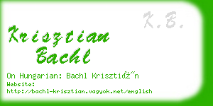 krisztian bachl business card